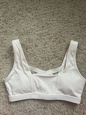 Popflex Ivory Corset Sports Bra